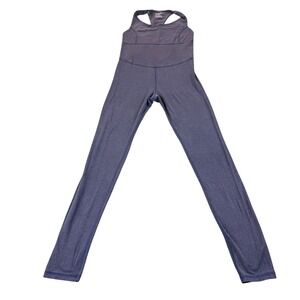 IMBODHI Womens Small Racerback Bodysuit Jumpsuit Navy Blue Yoga MicroModal S